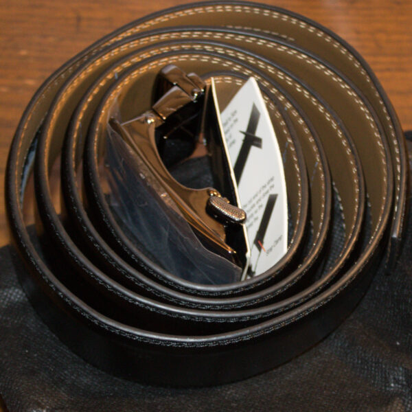 Classic Precision: Men's Genuine Leather Ratchet Belt - Image 2