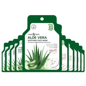 Aloe Vera Soothing Face Mask Pack - Hydrating & Refreshing Sheet Masks