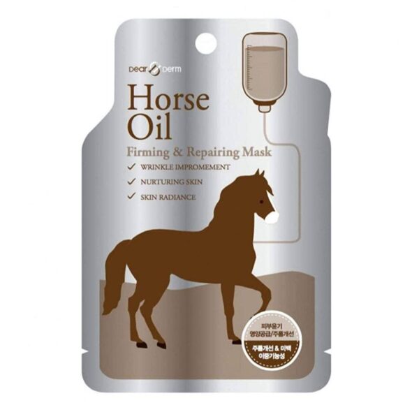 Horse Oil Repairing Face Mask Pack - Nourishing & Revitalizing Sheet Masks - Image 3